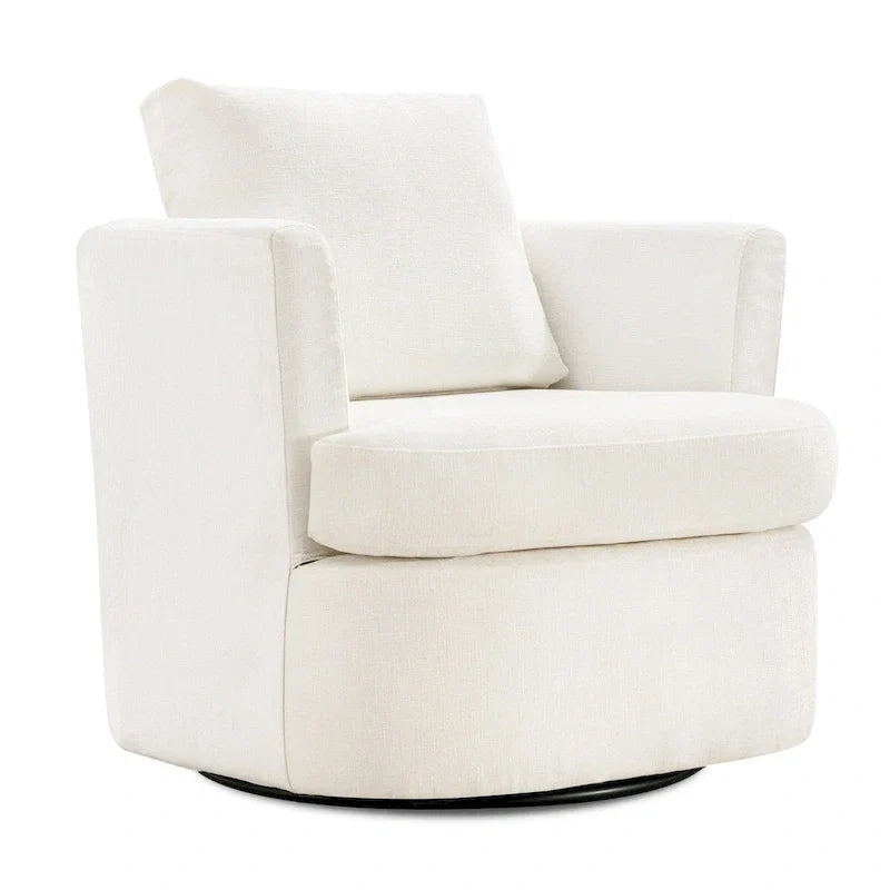 Fauteuils pivotants modernes Chenille pour salon