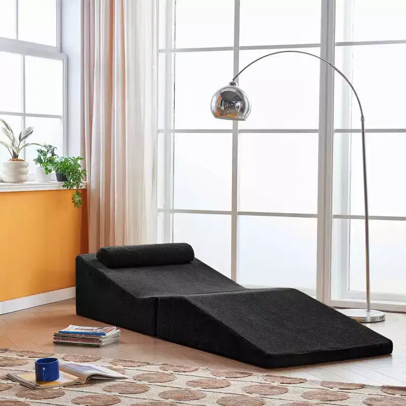 Canapé-lit Tatami pliable en éponge haute densité, chaise longue multi-usages, aucun assemblage requis