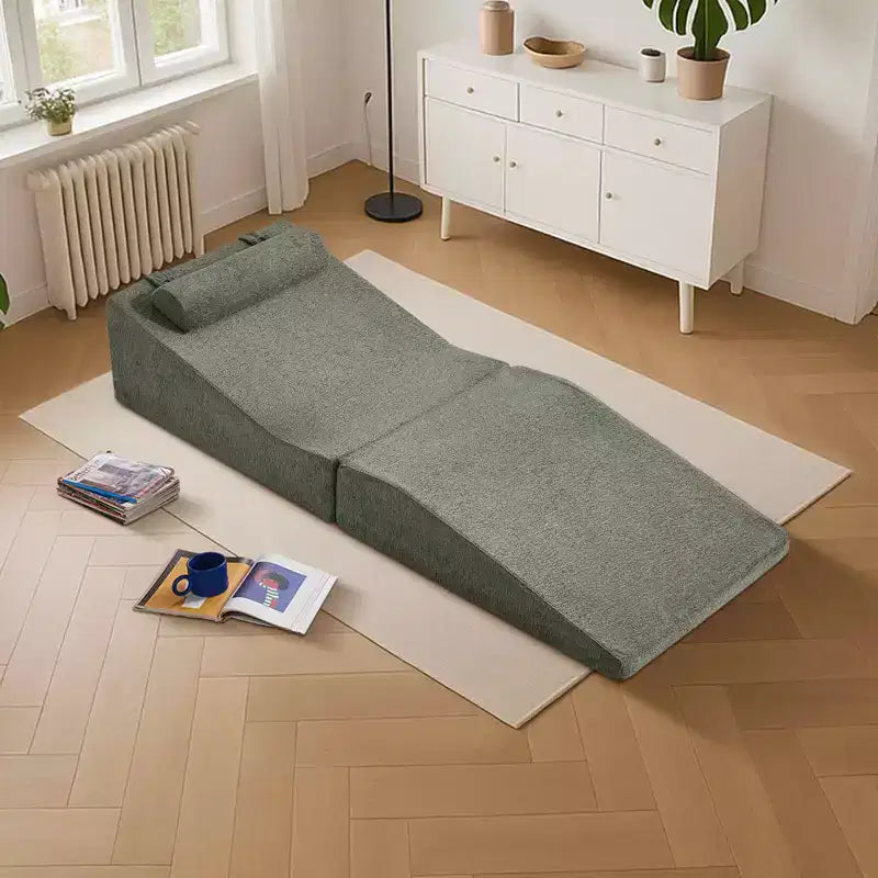 Canapé-lit Tatami pliable en éponge haute densité, chaise longue multi-usages, aucun assemblage requis