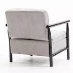 Fauteuil d'appoint rembourré Mid-Century Modern avec siège de rangement et oreiller