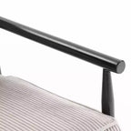 Fauteuil d'appoint rembourré Mid-Century Modern avec siège de rangement et oreiller