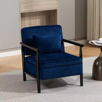 Fauteuil d'appoint rembourré Mid-Century Modern avec siège de rangement et oreiller