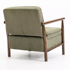 Fauteuil d'appoint rembourré Mid-Century Modern avec siège de rangement et oreiller