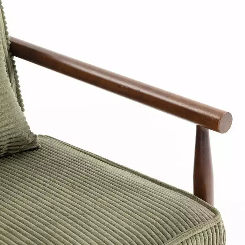 Fauteuil d'appoint rembourré Mid-Century Modern avec siège de rangement et oreiller
