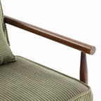 Fauteuil d'appoint rembourré Mid-Century Modern avec siège de rangement et oreiller