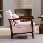 Fauteuil d'appoint rembourré Mid-Century Modern avec siège de rangement et oreiller