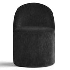 Fauteuil d'appoint pivotant en chenille moderne avec roulettes, fauteuil de salon roulant sans accoudoirs pour le salon, la chambre ou le bureau à domicile