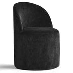 Fauteuil d'appoint pivotant en chenille moderne avec roulettes, fauteuil de salon roulant sans accoudoirs pour le salon, la chambre ou le bureau à domicile