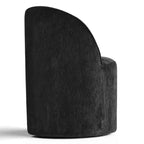 Fauteuil d'appoint pivotant en chenille moderne avec roulettes, fauteuil de salon roulant sans accoudoirs pour le salon, la chambre ou le bureau à domicile