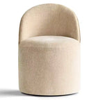 Fauteuil d'appoint pivotant en chenille moderne avec roulettes, fauteuil de salon roulant sans accoudoirs pour le salon, la chambre ou le bureau à domicile