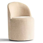 Fauteuil d'appoint pivotant en chenille moderne avec roulettes, fauteuil de salon roulant sans accoudoirs pour le salon, la chambre ou le bureau à domicile