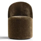 Fauteuil d'appoint pivotant en chenille moderne avec roulettes, fauteuil de salon roulant sans accoudoirs pour le salon, la chambre ou le bureau à domicile