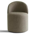 Fauteuil d'appoint pivotant en chenille moderne avec roulettes, fauteuil de salon roulant sans accoudoirs pour le salon, la chambre ou le bureau à domicile