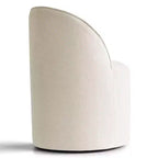 Fauteuil d'appoint pivotant en chenille moderne avec roulettes, fauteuil de salon roulant sans accoudoirs pour le salon, la chambre ou le bureau à domicile