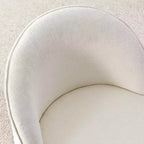 Fauteuil d'appoint pivotant en chenille moderne avec roulettes, fauteuil de salon roulant sans accoudoirs pour le salon, la chambre ou le bureau à domicile