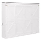 Lit escamotable Queen Size, Lit mural pliable avec prises de courant et ports USB pour chambre à coucher, petits appartements, gain de place