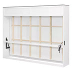 Lit escamotable Queen Size, Lit mural pliable avec prises de courant et ports USB pour chambre à coucher, petits appartements, gain de place