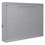 Lit escamotable Queen Size, Lit mural pliable avec prises de courant et ports USB pour chambre à coucher, petits appartements, gain de place