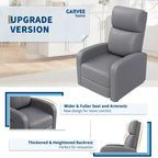 39.8 Fauteuil Inclinable pour Adultes, Fauteuil Relax Réglable en Cuir PU avec Dossier Haut, Poche Latérale, Siège Rembourré pour Salon et Home Cinéma