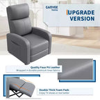 39.8 Fauteuil Inclinable pour Adultes, Fauteuil Relax Réglable en Cuir PU avec Dossier Haut, Poche Latérale, Siège Rembourré pour Salon et Home Cinéma