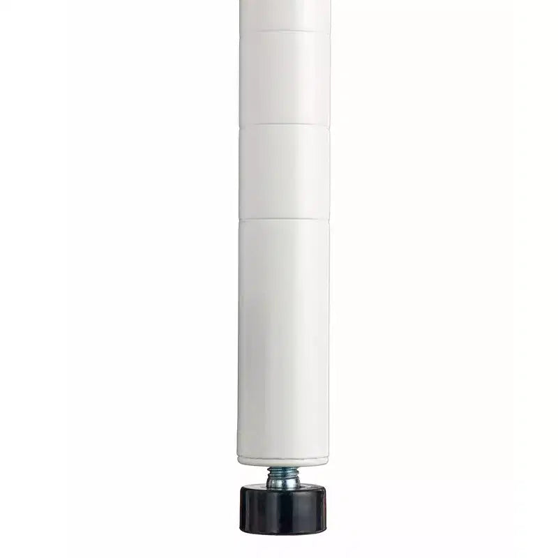Étagère de rangement en métal avec plateau en bois pour garage et cuisine, 90 x 45 x 160 cm, blanc