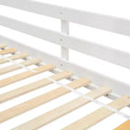 Lit mezzanine cabane de taille double, lit mezzanine cabane en bois avec échelle et barrières de sécurité pour enfants