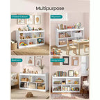 Étagère de Rangement pour Jouets pour Enfants, Étagère Montessori avec 5 Compartiments Ouverts, pour Chambre d'Enfant Salle de Jeux, 30 x 112,3 x 65 cm