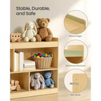 Étagère de Rangement pour Jouets pour Enfants, Étagère Montessori avec 5 Compartiments Ouverts, pour Chambre d'Enfant Salle de Jeux, 30 x 112,3 x 65 cm