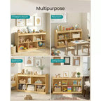 Étagère de Rangement pour Jouets pour Enfants, Étagère Montessori avec 5 Compartiments Ouverts, pour Chambre d'Enfant Salle de Jeux, 30 x 112,3 x 65 cm