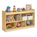 SONGMICS Kids' Toy Storage Shelf, Montessori Shelf with 5 Open Compartments, for Children's Room Playroom, 11.8 x 44.2 x 25.6 Inches