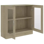 Vitrine chêne Sonoma Bois d'ingénierie, verre Moyen