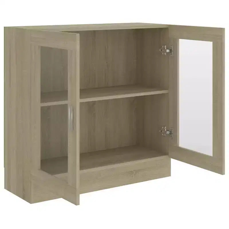 Vitrine chêne Sonoma Bois d'ingénierie, verre Moyen