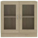Vitrine chêne Sonoma Bois d'ingénierie, verre Moyen