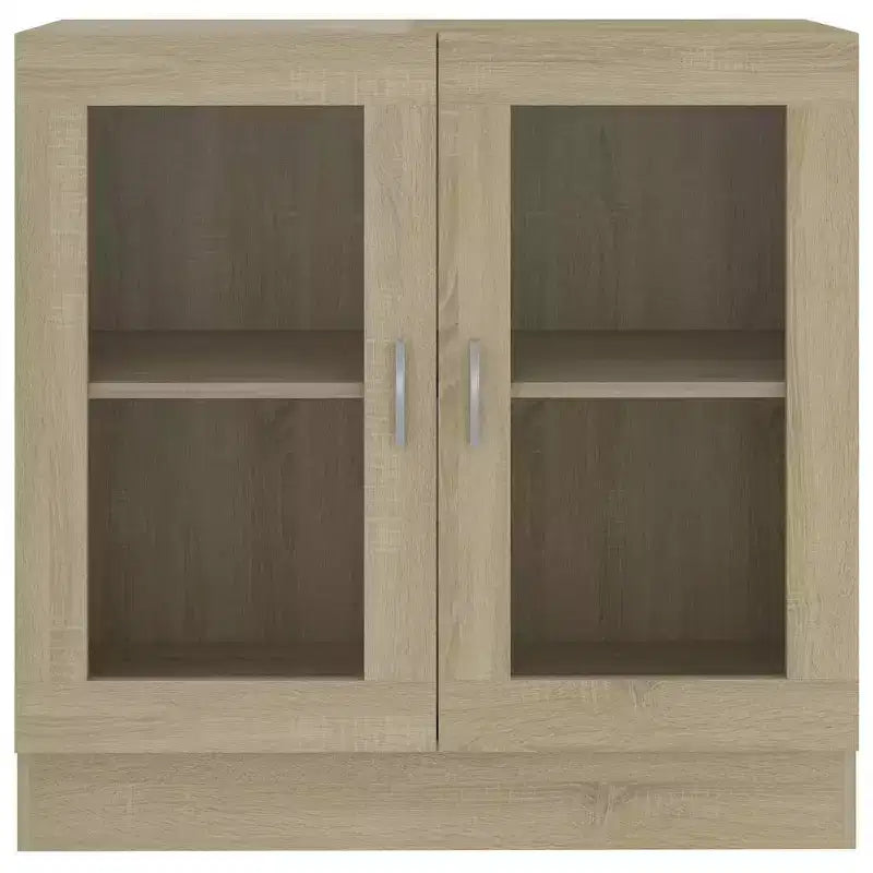 Vitrine chêne Sonoma Bois d'ingénierie, verre Moyen