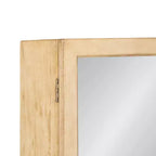 Meuble de salle de bain avec miroir en rotin