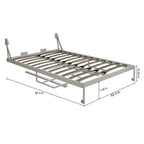 Cadre de lit escamotable queen size avec bureau intégré