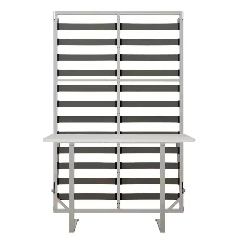 Cadre de lit escamotable queen size avec bureau intégré