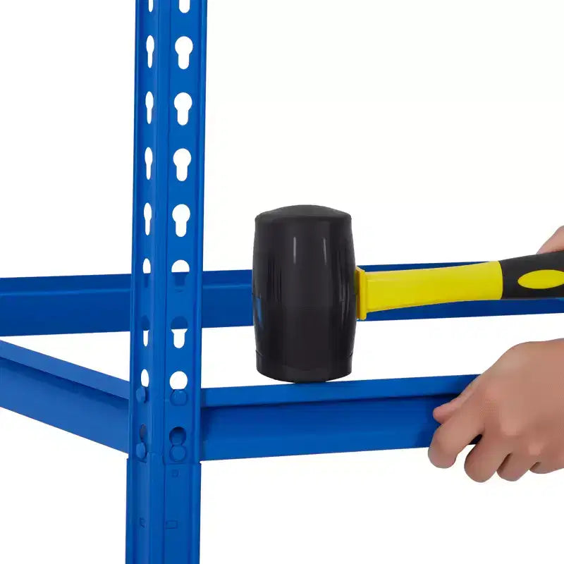 Étagère de Rangement de Garage Robuste Unité de Stockage à 5 Niveaux Réglable en Métal Capacité de 900 à 1130 kg Organisateur Autoportant pour Sous-sol