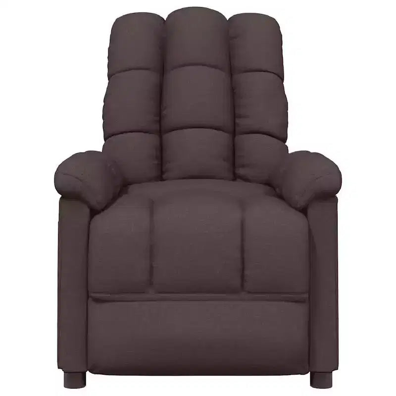 Fauteuil de massage en tissu gris clair avec dossier réglable