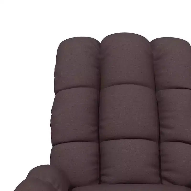 Fauteuil de massage en tissu gris clair avec dossier réglable