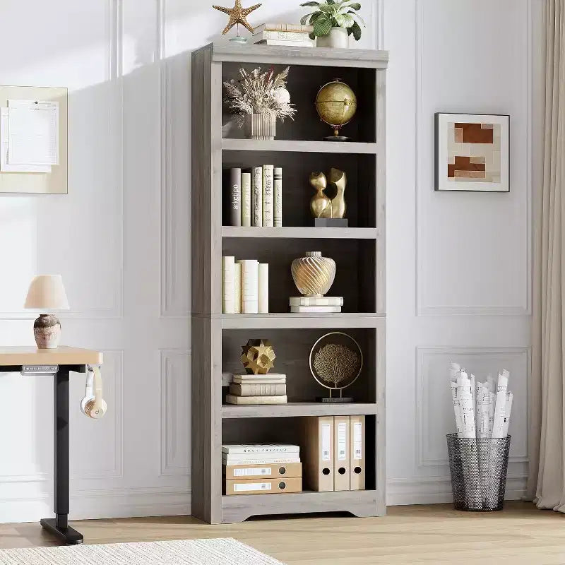 Étagère Ouverte avec Tablettes Ajustables, 60 cm de Large Style Ferme
