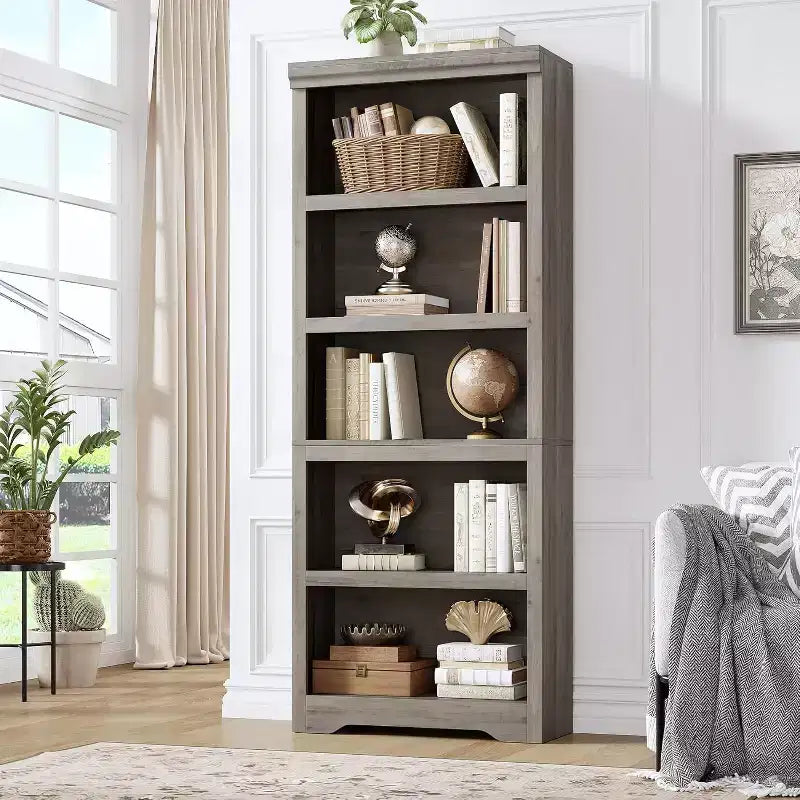 Étagère Ouverte avec Tablettes Ajustables, 60 cm de Large Style Ferme