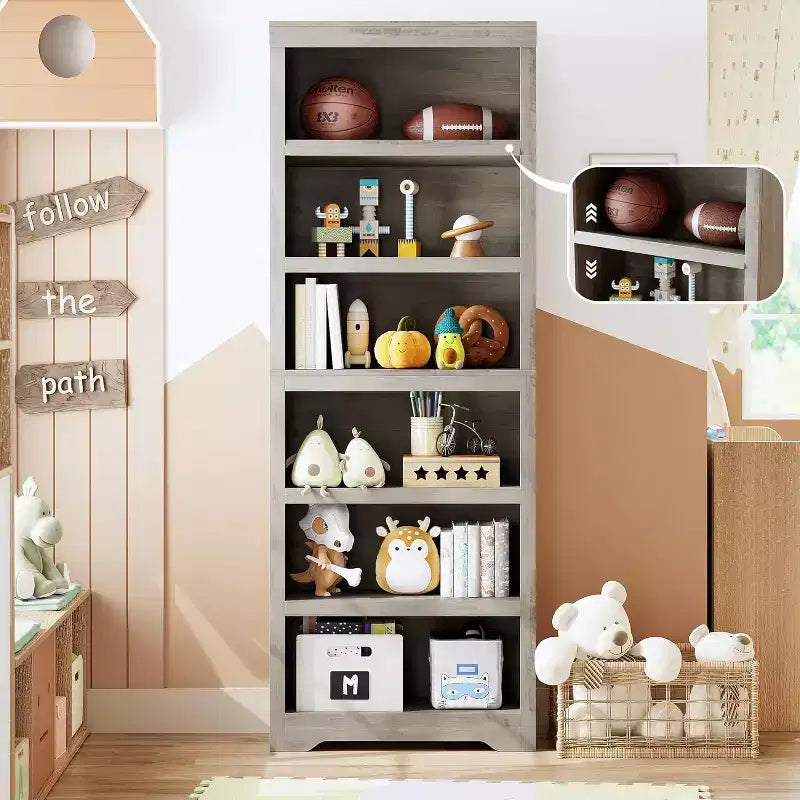 Étagère Ouverte avec Tablettes Ajustables, 60 cm de Large Style Ferme