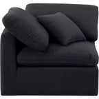 Chaise d'angle en tissu texturé lin