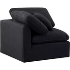 Chaise d'angle en tissu texturé lin