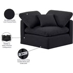 Chaise d'angle en tissu texturé lin