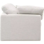 Chaise d'angle en tissu texturé lin