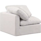 Chaise d'angle en tissu texturé lin