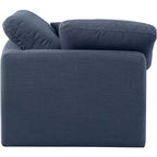 Chaise d'angle en tissu texturé lin