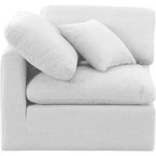 Chaise d'angle en tissu texturé lin